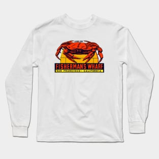 1960s Fishermans Wharf San Francisco Long Sleeve T-Shirt